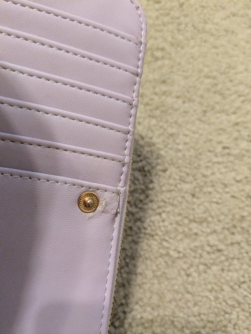 NWOT A New Day Purple Faux Leather Clutch - Picture 6 of 8